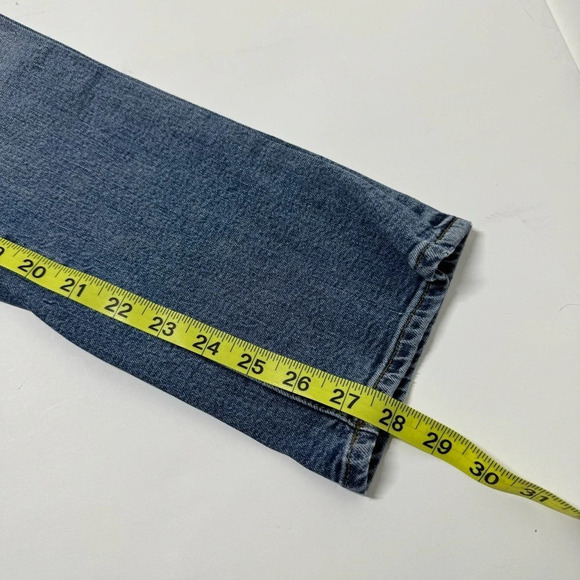 Madewell Cruiser Straight Crop Jeans in Patched Up Edition Size 27 - Picture 6 of 12